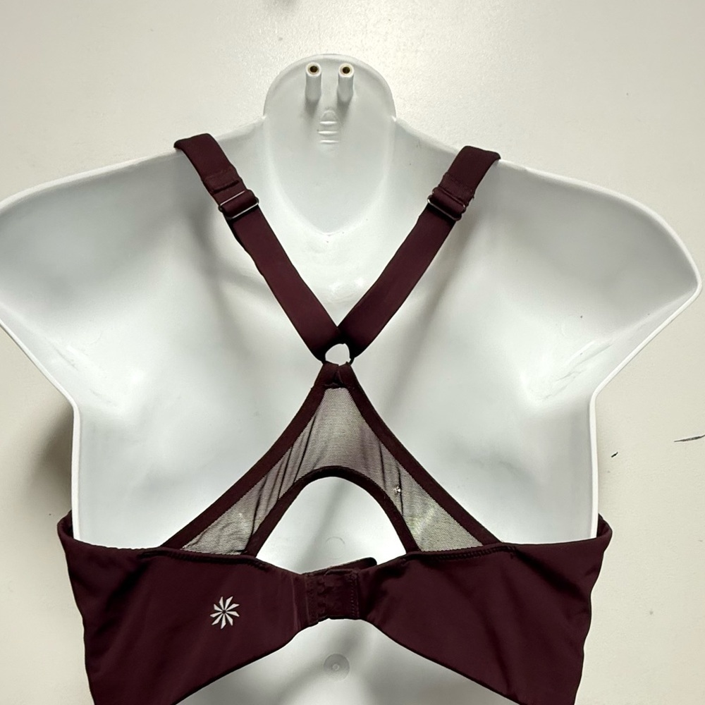 Athleta Burgundy Sports Bra Intimates - Picture 3 of 6
